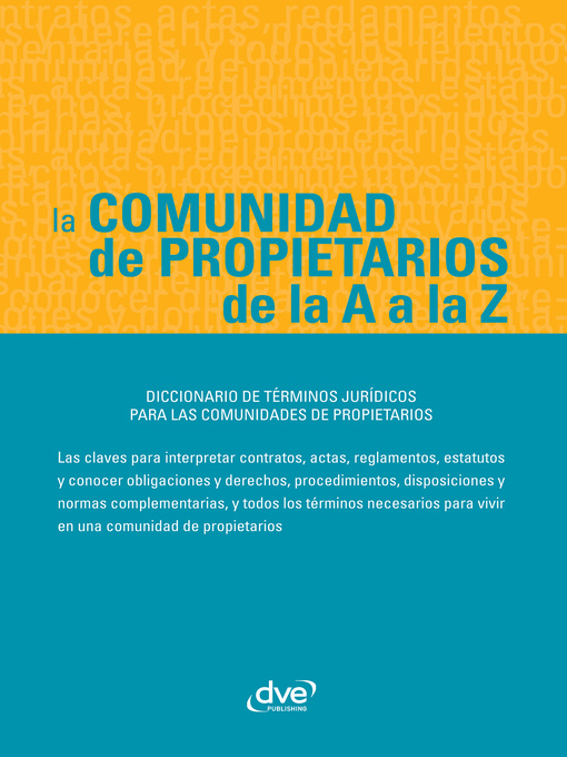 Title details for La comunidad de propietarios de la a a la Z by Varios Autores - Available